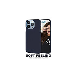 JAYM - Coque Silicone Soft Feeling Bleue pour Apple iPhone 14 - Finition Silicone - Toucher Ultra Doux