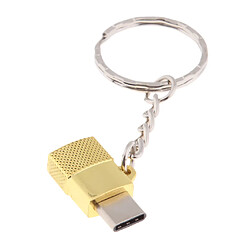 Adaptateur OTG Portable Type-C Mâle Vers Micro USB Femelle Chargement Et Données Or pas cher