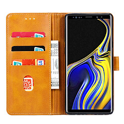 Acheter Wewoo Housse Coque Pour Galaxy Note 9 GUSSIM Business Style Étui en cuir à rabat horizontal avec support et fentes cartes et portefeuille kaki