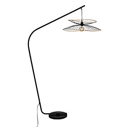 Atmosphera, Createur D'Interieur Lampadaire arc Alara H177cm en métal Noir - ATMOSPHERA