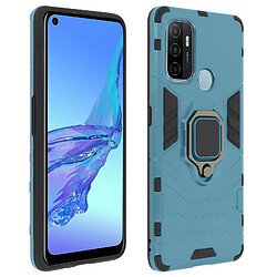 Avizar Coque Oppo A53 / A53s Hybride Antichoc Bague Métallique Support Vidéo bleu