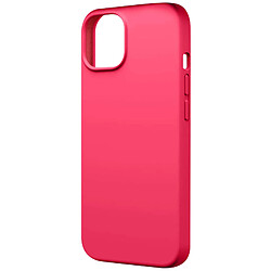 Avizar Coque pour iPhone 15 Silicone Premium Semi rigide Finition Mate Douce Fuchsia