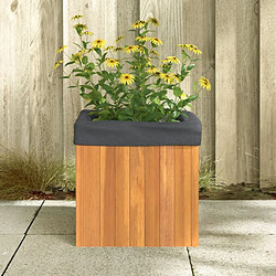 Avis Maison Chic Jardinière,Bac à fleurs - pot de fleur 35x35x35 cm bois massif d'acacia -GKD21478