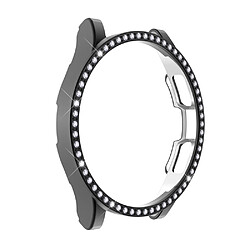 Coque en TPU ENKAY 0.2mm 2.15D 9H avec décoration en strass, électroplaqué, noir pour votre Samsung Galaxy Watch4 Classic 42mm