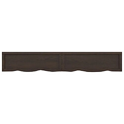 Avis Maison Chic Étagère murale flottante,Etagère de rangement marron foncé bois chêne massif traité -MN44527