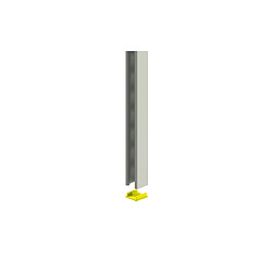 embout plastique - ep41 - 41 x 41 - jaune - cablofil 348577