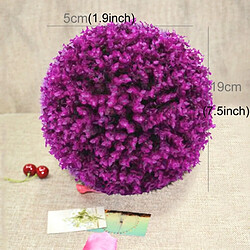 Wewoo Fleurs Artificielles Artificielle Violet Eucalyptus Plante Boule Arbre De Mariage Événement Maison Décoration Extérieure Pendaison Ornement, Diamètre: 7.5 pouce