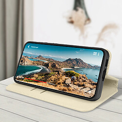 Acheter Avizar Étui pour Samsung Galaxy S23 FE Porte-carte Support Vidéo Clapet Magnétique Or