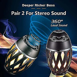 Universal Haut-parleur Bluetooth 5.0 portable YYH, haut-parleur LED Bluetooth sans fil avec basse (noir)