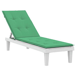 Avis Maison Chic Coussin Confort | pouf | Coussin de chaise de terrasse vert (75+105)x50x3 cm -GKD41864