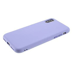 Acheter Universal Étui en silicone à boutons latéraux détachables liquides violets légers pour votre Apple iPhone XS / X