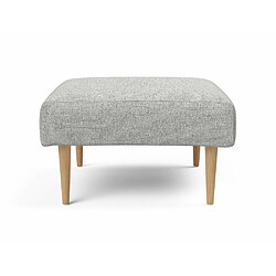 Inside 75 INNOVATION LIVING Pouf design RECAST PLUS Micro Check Gris