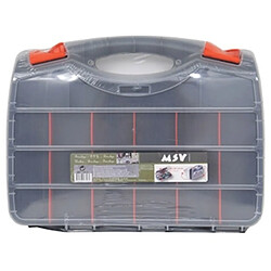 Avis MSV Boite à outils Organiseur double Face 38x29cm Transparente