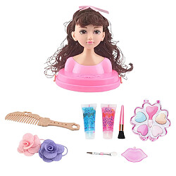 Mode Cheveux Styling Poupées Tête Jouer Set Enfants Childs Jouet Beauté Fille Cadeau B