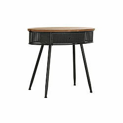 Console DKD Home Decor 90,5 x 39 x 78 cm Sapin Noir Métal Marron