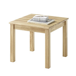 Avis Pegane Table basse carrée en bois de chêne massif - Longueur 50 x Hauteur 45 x Profondeur 50 cm