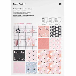 Rico Bloc de papier créatif à motif Sakura