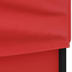 Acheter vidaXL Tente de réception pliable avec parois Rouge 2x2 m