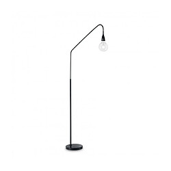 Ideal Lux Lampadaire Minimal Métal Noir 1 ampoule 175cm