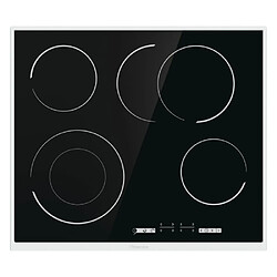 Hisense E6433X Plaque de Cuisson 4 Zones Avec Minuteur Acier Inoxydable Noir