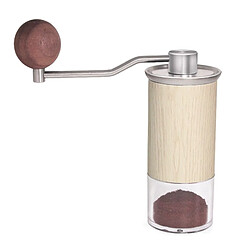 Universal Broyeur manuel broyeur à poudre manuel avec réglage manuel broyeur à épines de haricot entier en acier inoxydable | Broyeur électrique à café(Beige)