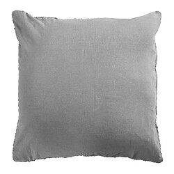 Thedecofactory SKIN - Coussin en cuir tressé gris clair 45x45 pas cher