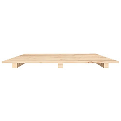 Acheter vidaXL Cadre de lit sans matelas 140x190 cm bois de pin massif