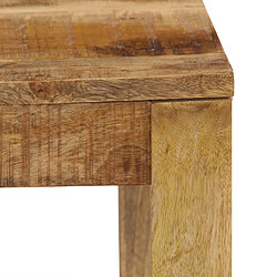 ComfortXL Table Basse 80x80x40 Cm Bois De Manguier Massif pas cher