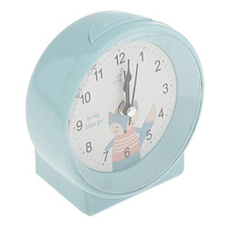 Mignon Simple Réveil Enfants Horloge De Chevet Pour Chambre D'enfants Bleu 10x10.5cm pas cher