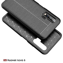 Avis Wewoo Coque Pour Huawei Nova 6 Litchi Texture TPU Antichoc Rouge