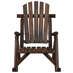 Avis Maison Chic Chaise à bascule de jardin - Fauteuil d'extérieur 69x96x101 cm bois massif d'épicéa -MN17216