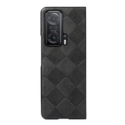 Coque en TPU + PU texture la grille noir pour votre Honor Magic V