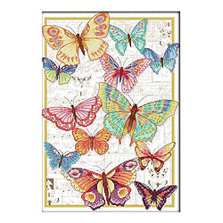 kit de broderie au point de croix, motif papillon a broder