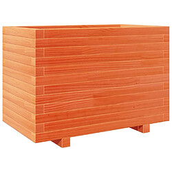 vidaXL Jardinière cire marron 70x40x49,5 cm bois de pin massif