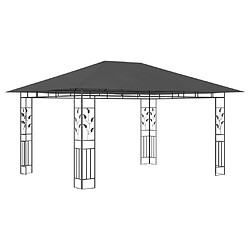 vidaXL Belvédère avec moustiquaire 4x3x2,73 m Anthracite 180 g/m²