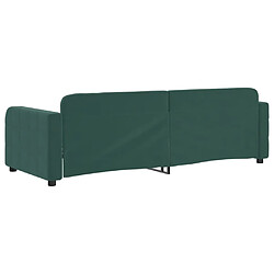 Acheter vidaXL Lit de repos sans matelas vert foncé 80x200 cm velours