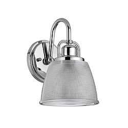 Elstead Lighting Applique murale Dublin Verre Chrome poli