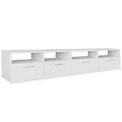 Maison Chic Meubles TV 2 pcs pour salon Bois d’ingénierie 95x35x36 cm Blanc -MN57811