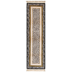 Vidal Tapis de couloir en laine 300x84 noir Darya