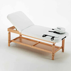 Avis Bodyline - Healt And Massage Table de massage fixe en bois professionnel 225 cm Comfort, Couleur: Blanc