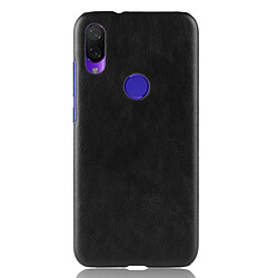 Wewoo Coque antichoc Litchi Texture PC + PU pour Xiaomi Mi Play (Noir)