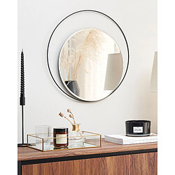 Beliani Miroir AGDE 50 cm Noir