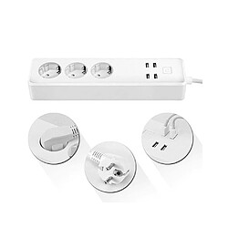 Multiprise intelligente Smart Wifi blanc - R4028 - Woox