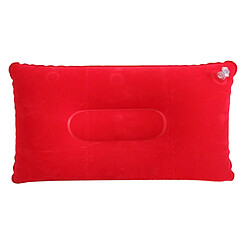 oreiller gonflable voyage coussin de camping voiture voiture appui-tête de plage appui 38x24cm rouge