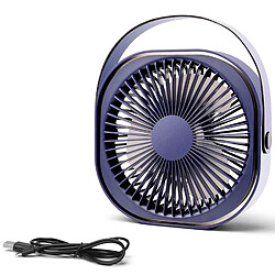 JJBRDZ - Ventilateur de Bureau Mini Ventilateur Usb Alimenté Par Batterie Rechargeable de 6 Pouces Ventilateur de Table Ultra Silencieux à 3 Vitesses, Ventilateur Personnel Usb Portable pour Bureau, Maison, Voiture,