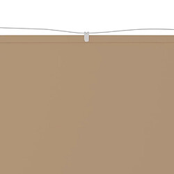 Maison Chic Auvent vertical de balcon | Store extérieur | Auvent solaire Taupe 100x1000 cm Tissu oxford -GKD77888