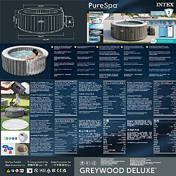 Acheter INTEX PureSpa Greywood DELUXE 196 cm