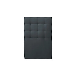 Sommeil de plomb Tete de lit Capitonnée Velours Gris anthracite L 90 cm - Ep 10 cm rembourré