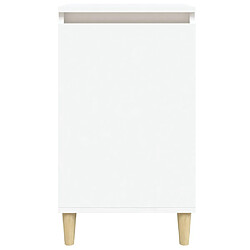 Acheter vidaXL Tables de chevet 2 pcs blanc 40x35x70 cm bois d'ingénierie