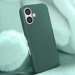 Avis Avizar Coque pour iPhone 16 Semi-rigide Soft-touch Anti-traces Vert Foncé